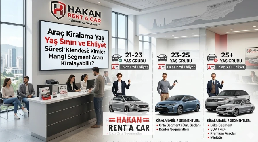 Araç Kiralama Yaş Sınırı ve Ehliyet Süresi: Kimler Hangi Segment Aracı Kiralayabilir?