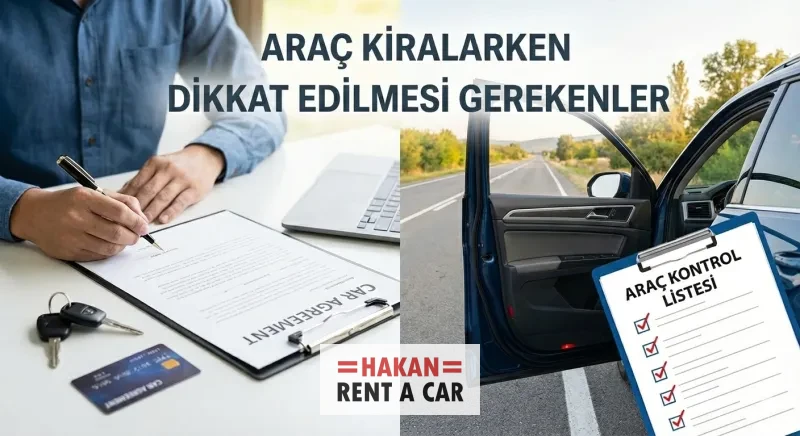Araç Kiralarken Dikkat Edilmesi Gerekenler: Sürpriz Masraflardan Kaçınma Rehberi