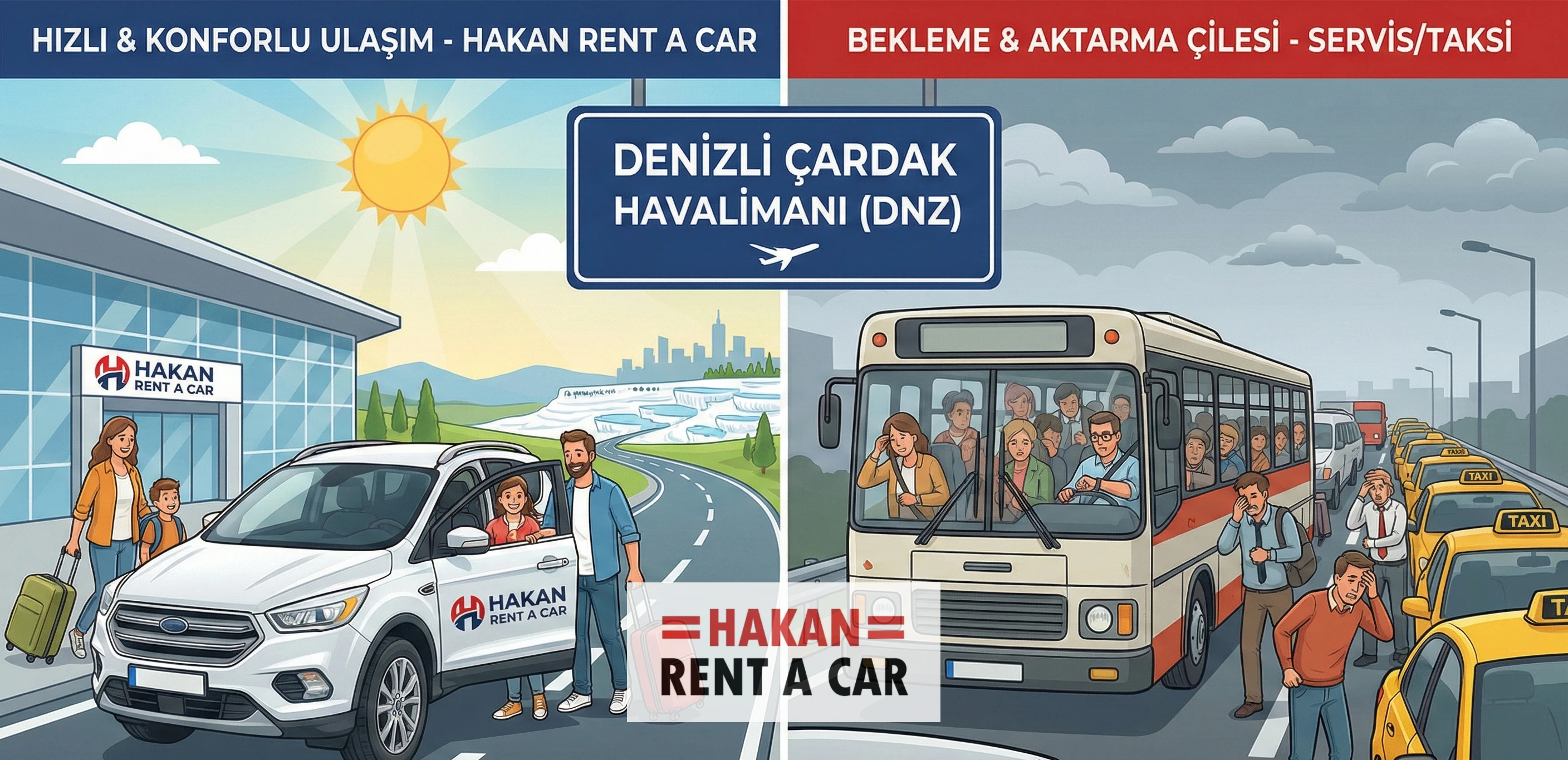 Denizli Çardak Havalimanı Servis Saatleri
