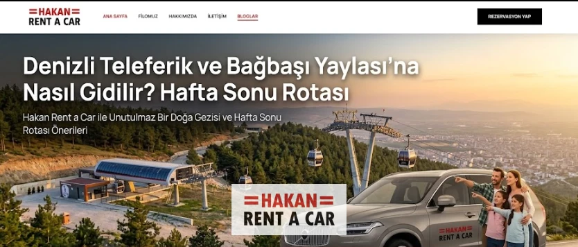 Denizli Teleferik ve Bağbaşı Yaylası'na Nasıl Gidilir? Hafta Sonu Rotası