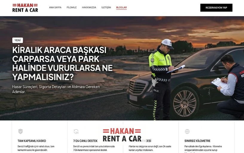 Kiralık Araca Başkası Çarparsa veya Park Halinde Vururlarsa Ne Yapmalısınız?