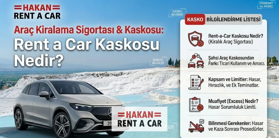 Rent a Car Kaskosu Nedir? Standart Kaskodan Farkları ve Bilinmesi Gerekenler